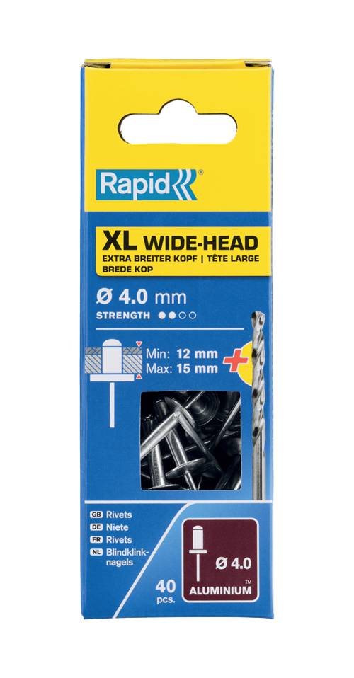 XL aluminium rivets Rapid