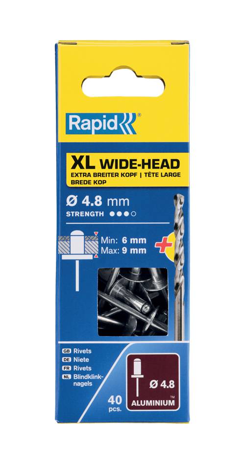 XL aluminium rivets Rapid
