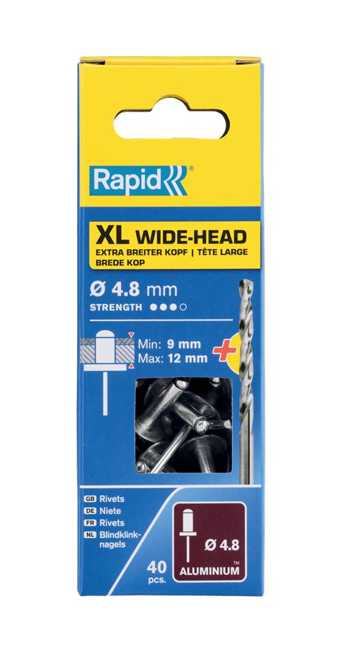 XL aluminium rivets Rapid