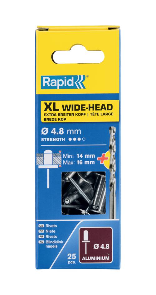 XL aluminium rivets Rapid