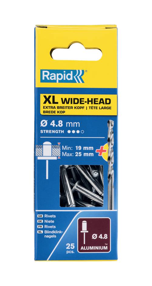 XL aluminium rivets Rapid