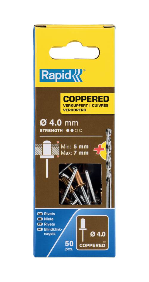 Coppered rivets Rapid