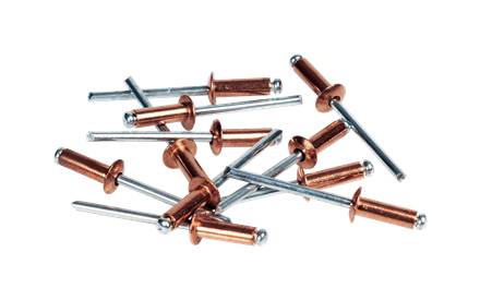 Coppered rivets Rapid