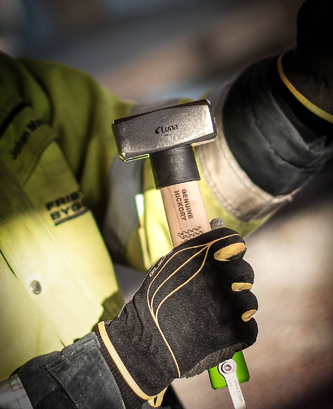 Chipping hammer with hickory handle Luna