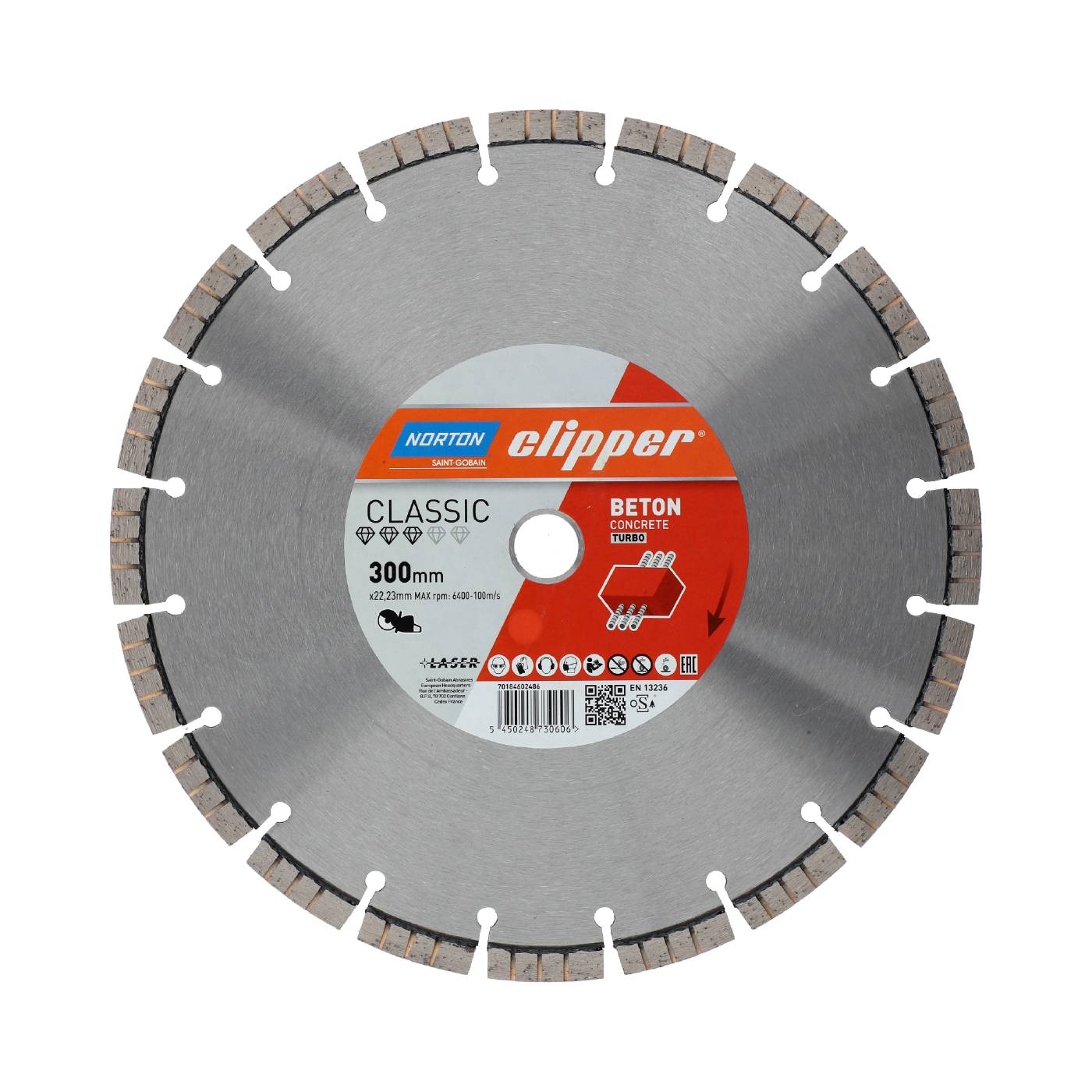 Diamond cut-off blade Norton Clipper Classic Beton Turbo