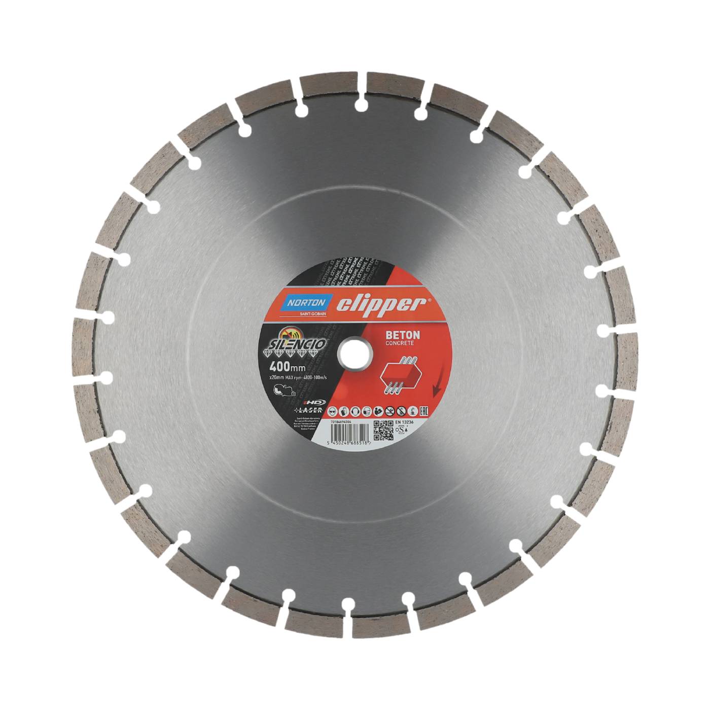 Diamond cut-off blade 350-500 Norton Extreme Beton Silencio