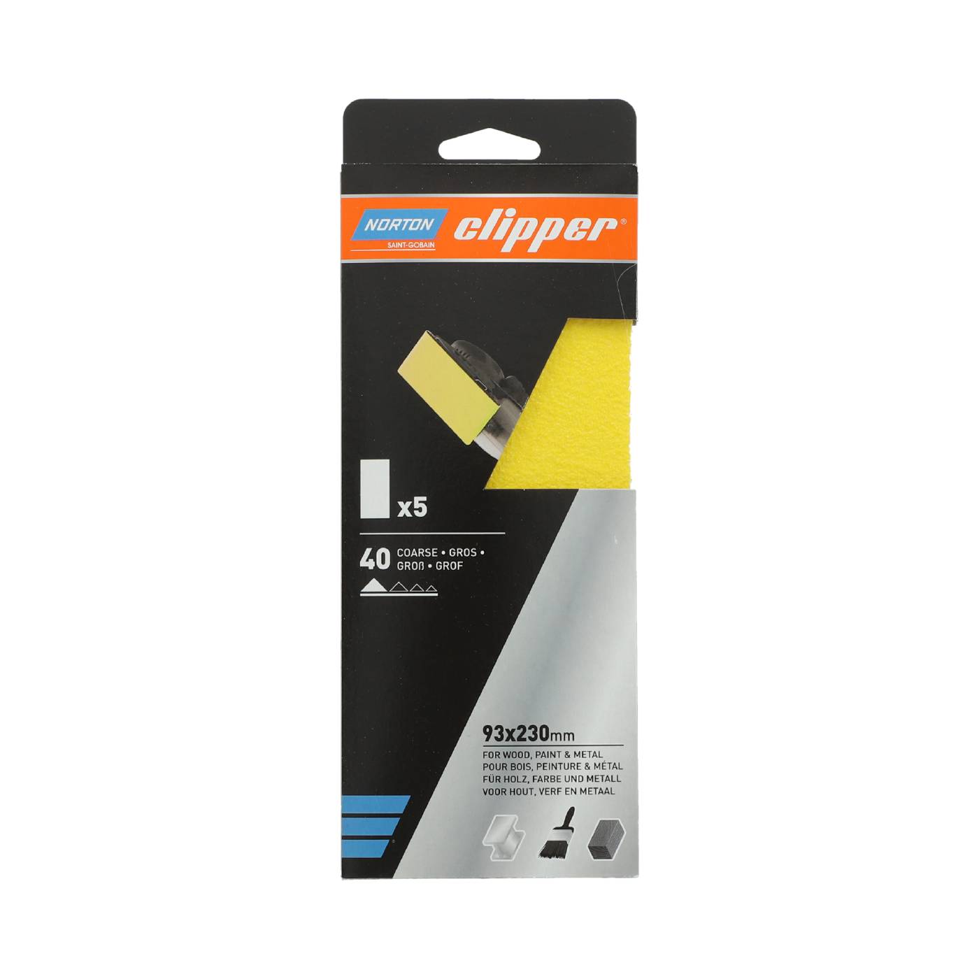 Abrasive sheet Norton Clipper SB 93 x 230 mm