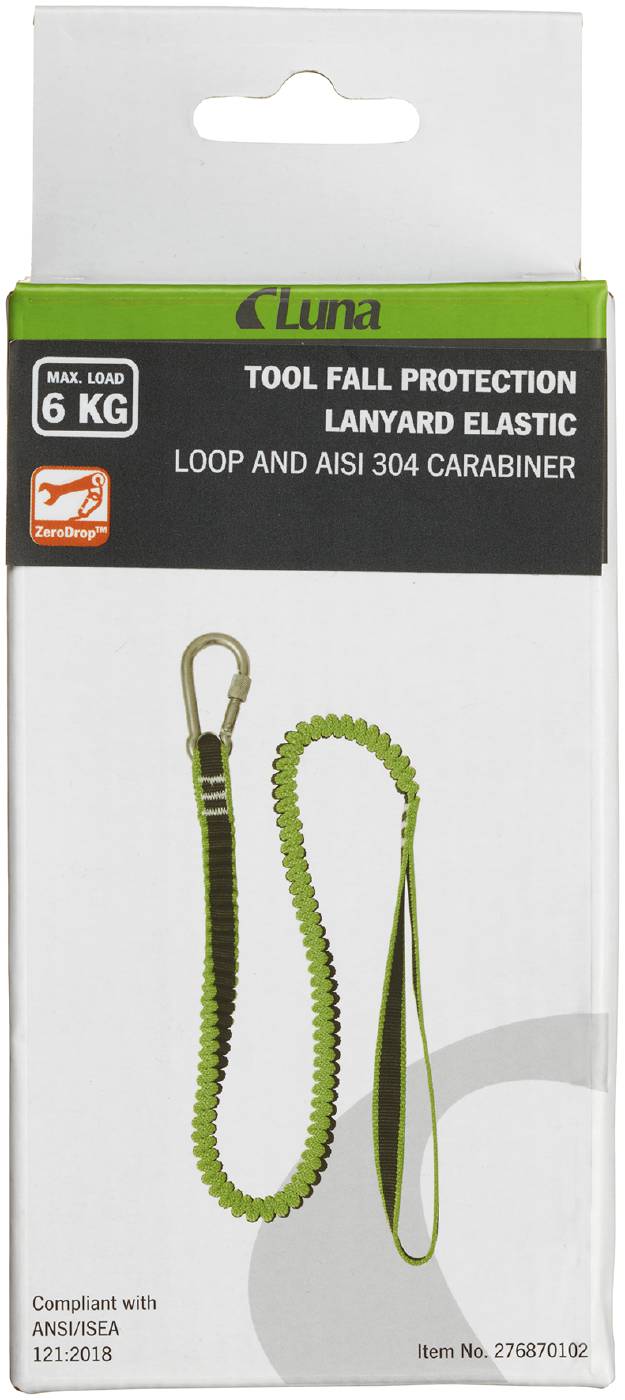 Elastic strap with loop and snap hook