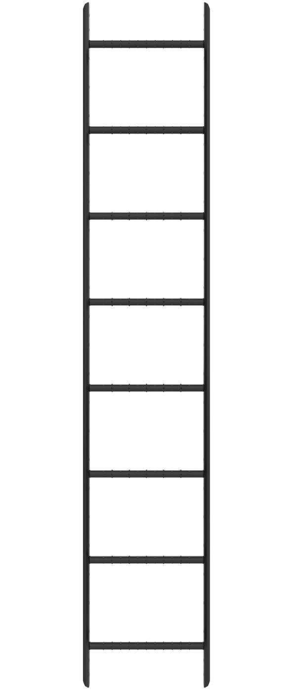 Wall and roof ladder steel W.steps Ladders