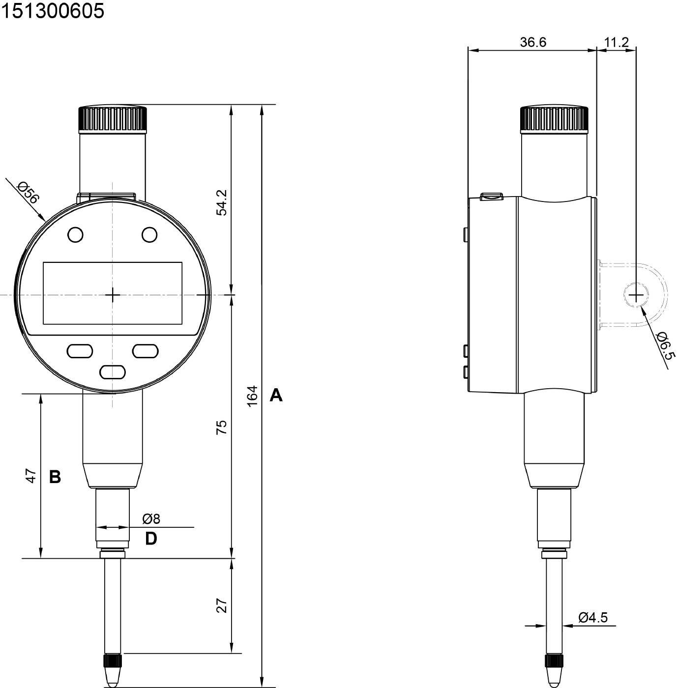 Digital Dial Gauge DDA Limit