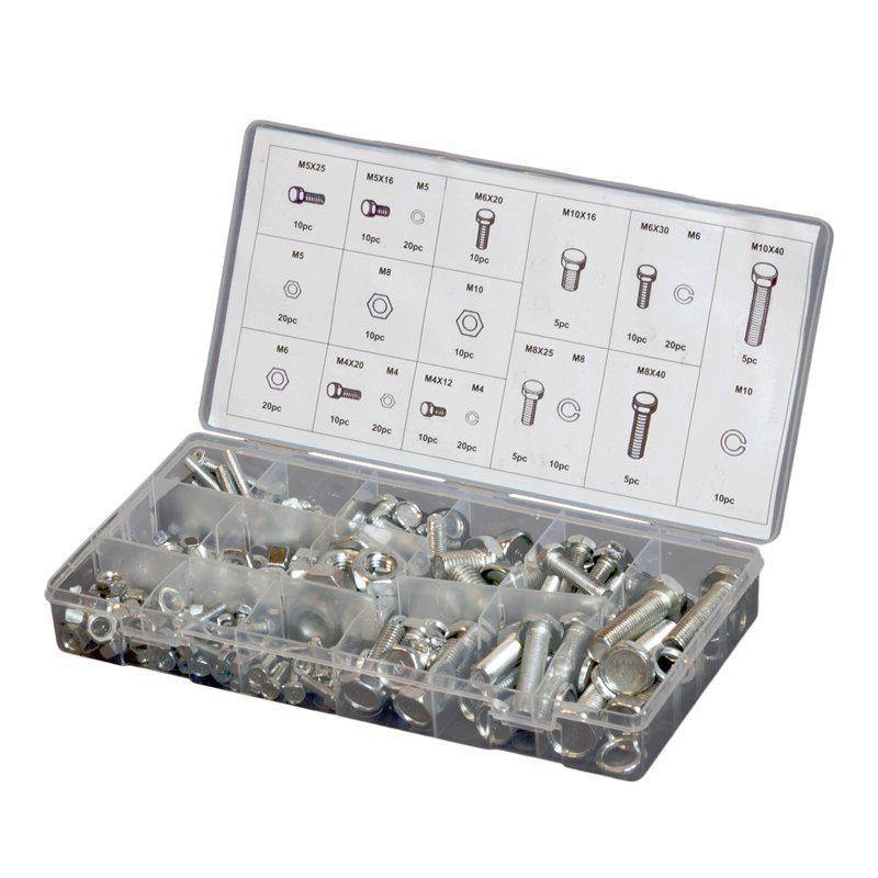 Assortment box of nuts and bolts in mm GERM