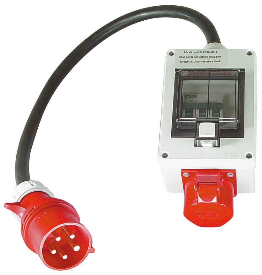 Adapter box with fuse protection BYGG-STRÖM