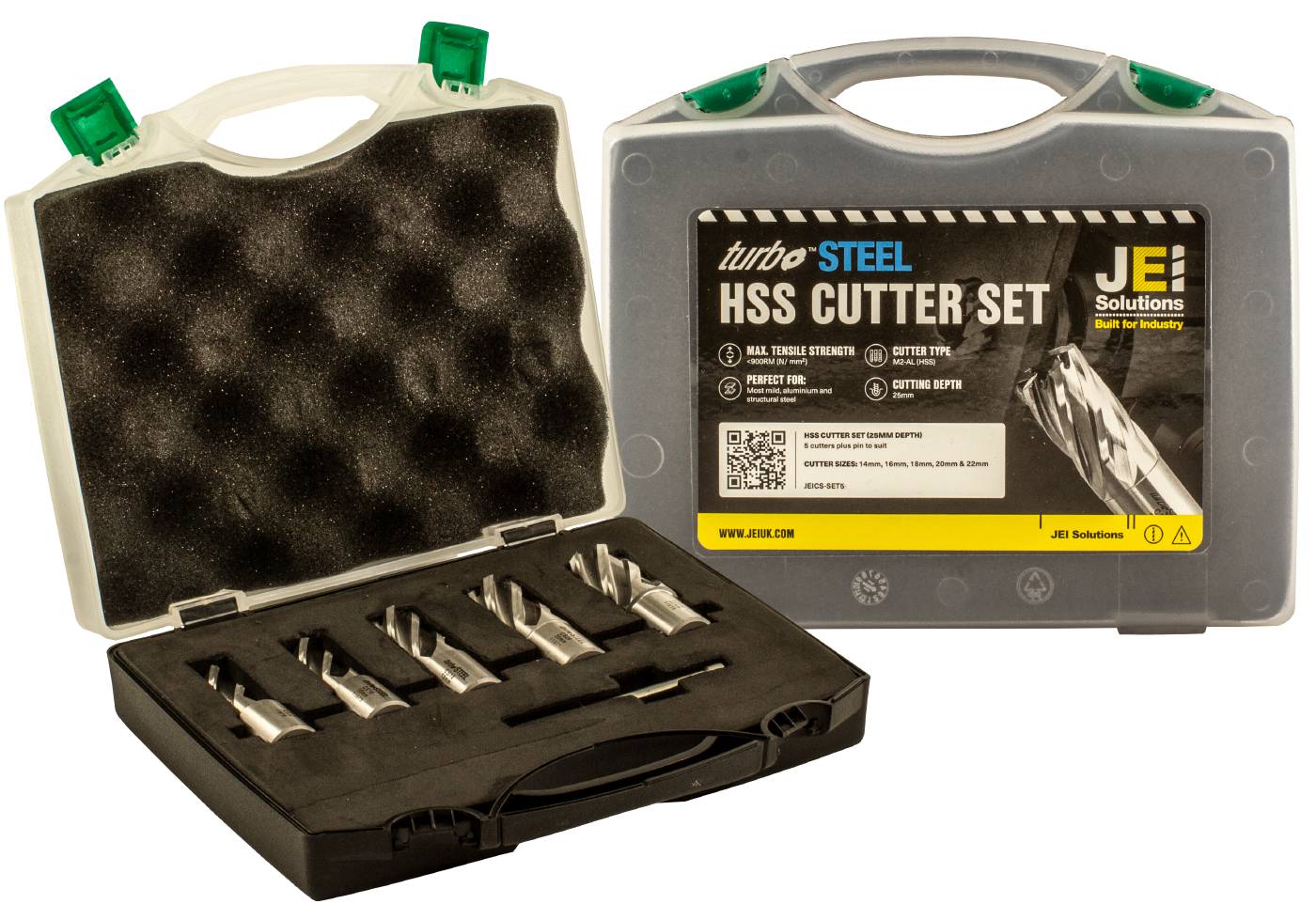 Core drill set Turbo Steel HSS 1''