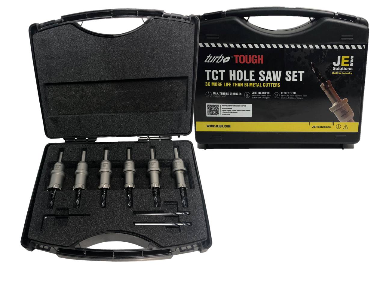 Hole saw set Turbo Tough HM 1''
