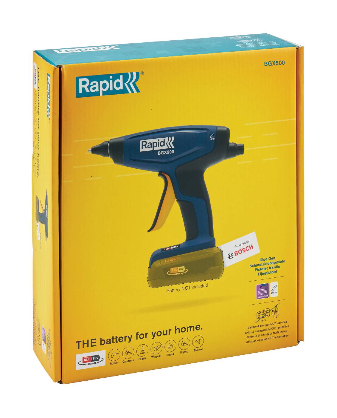 Battery powered glue gun Rapid BGX500
