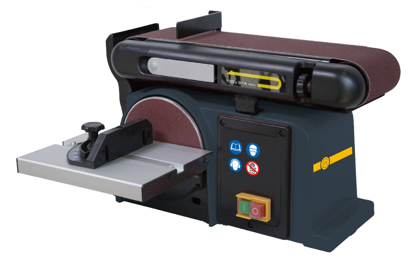 Belt and disc polisher L&N LBD100 incl. tiltable stop