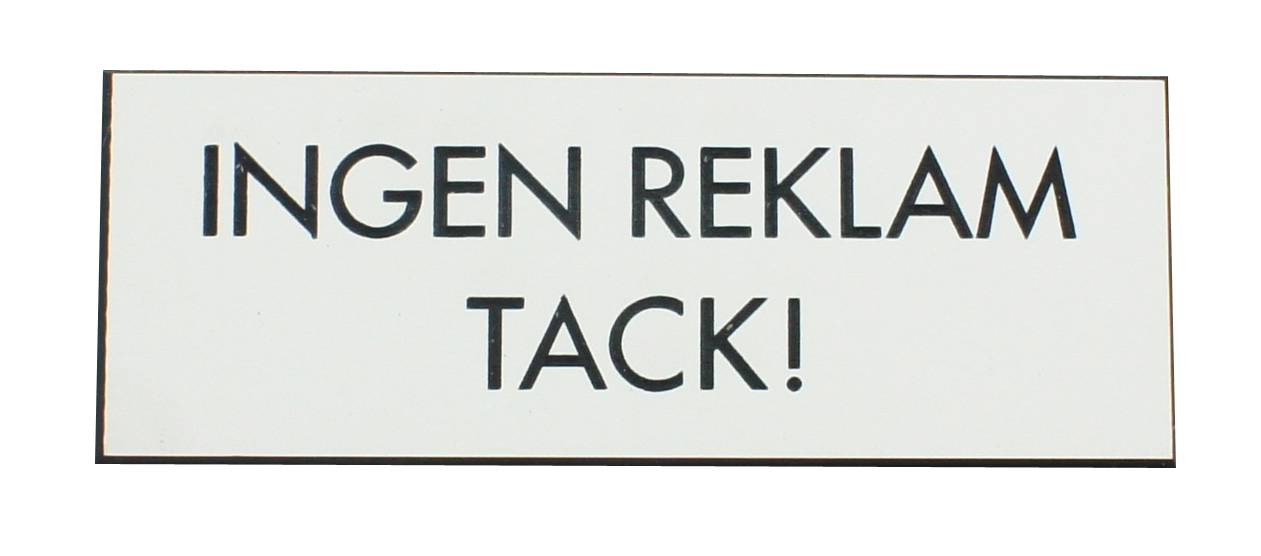 SIGN NO ADVERTISEMENT WHITE