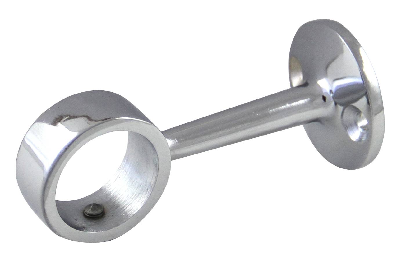PIPE HOLDER OPEN CHROME Ø25MM