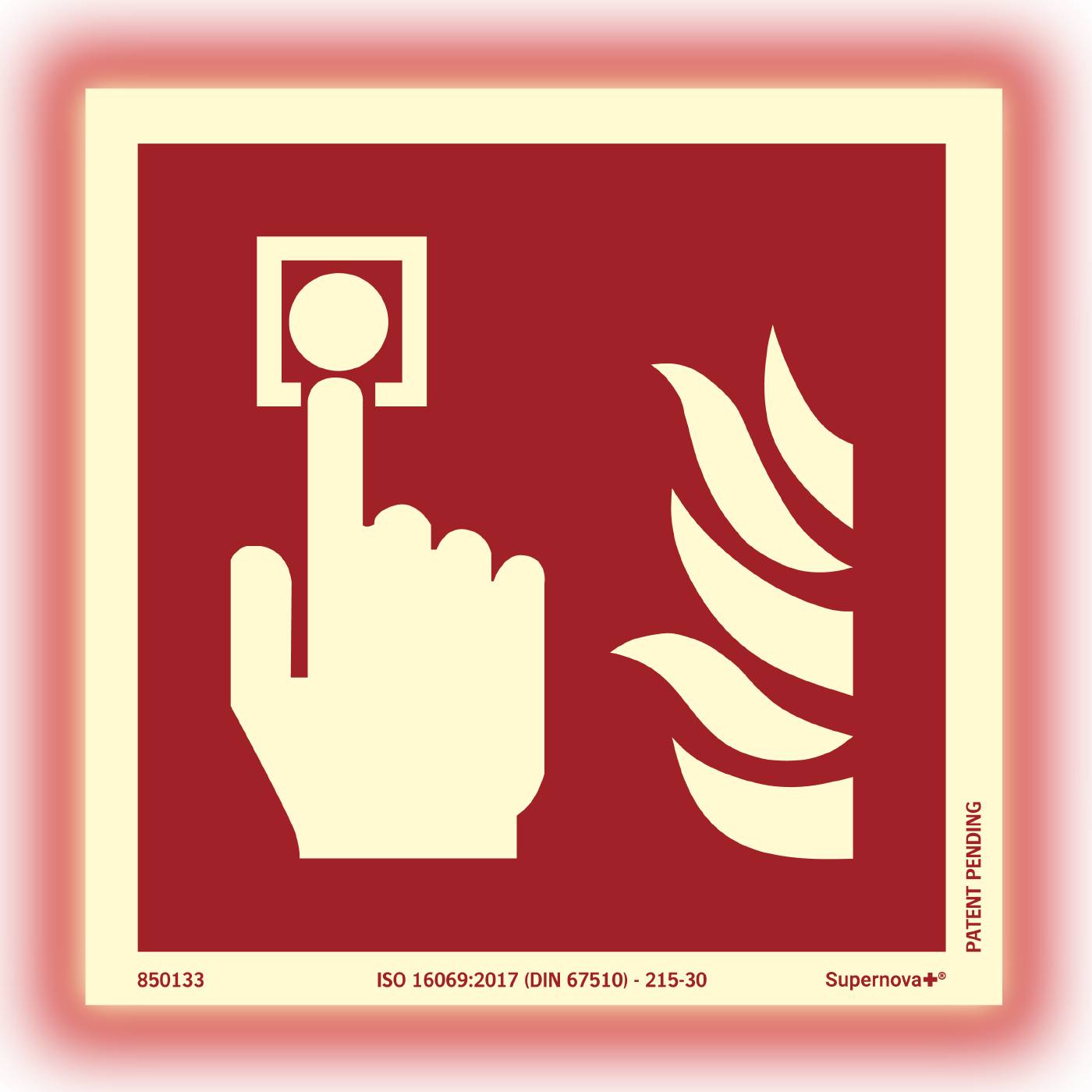 Fire sign Fire alarm button Supernova Plus