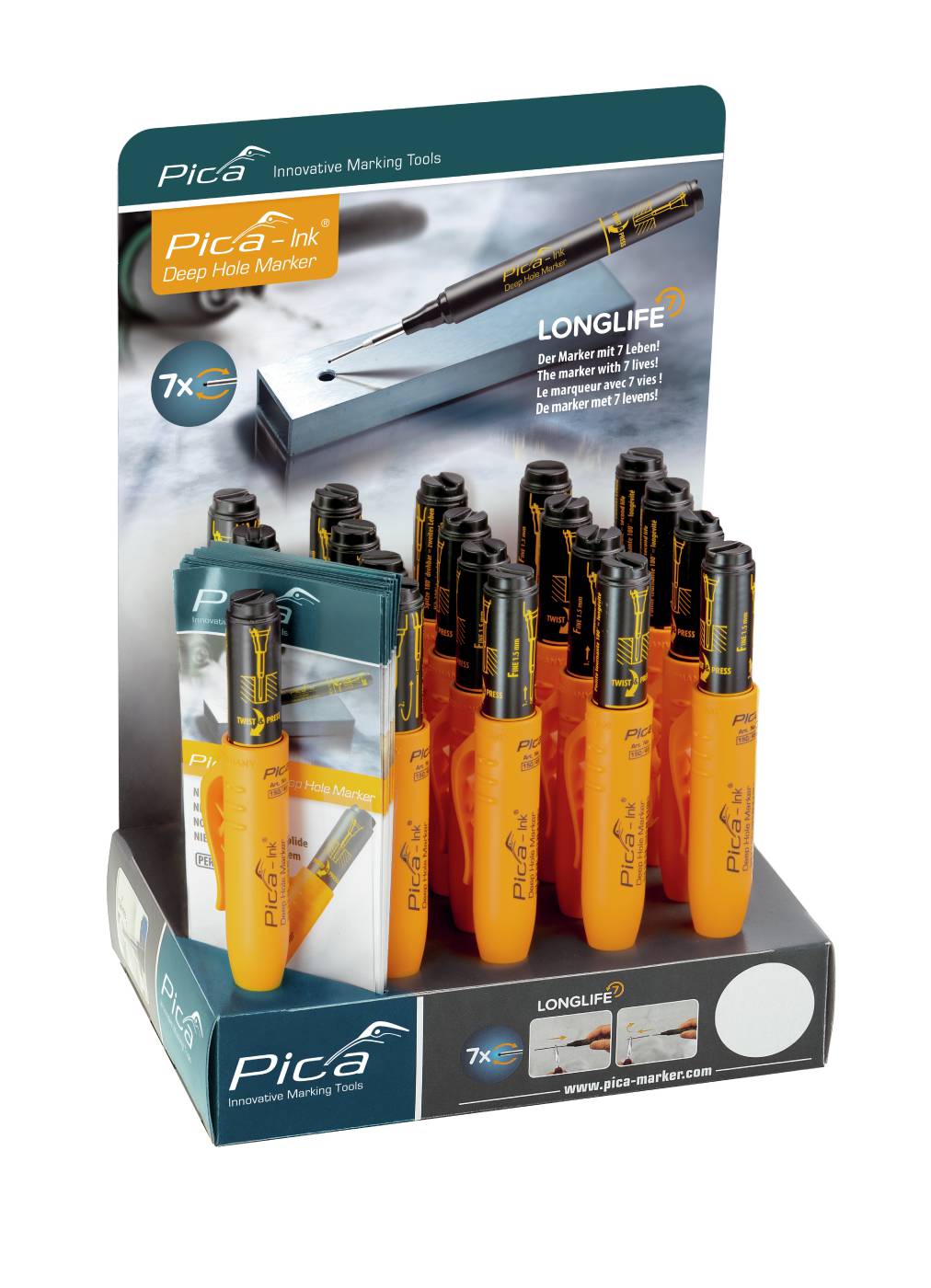 Marker Black Pica - ink Display