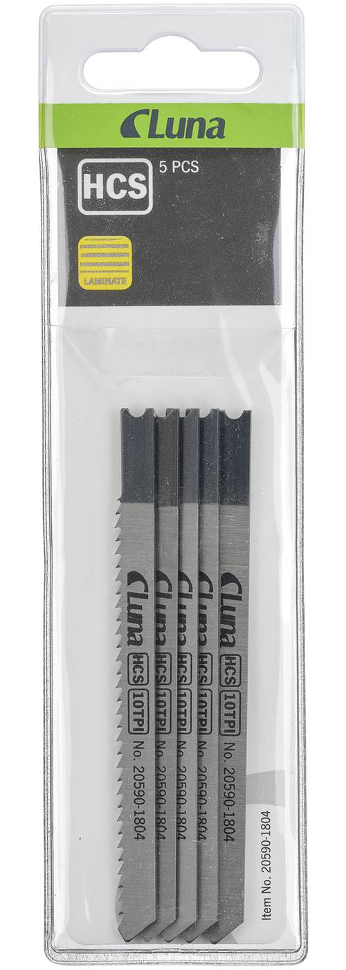 HCS jigsaw blades for wood, with ground teeth and tapered back, C attachment