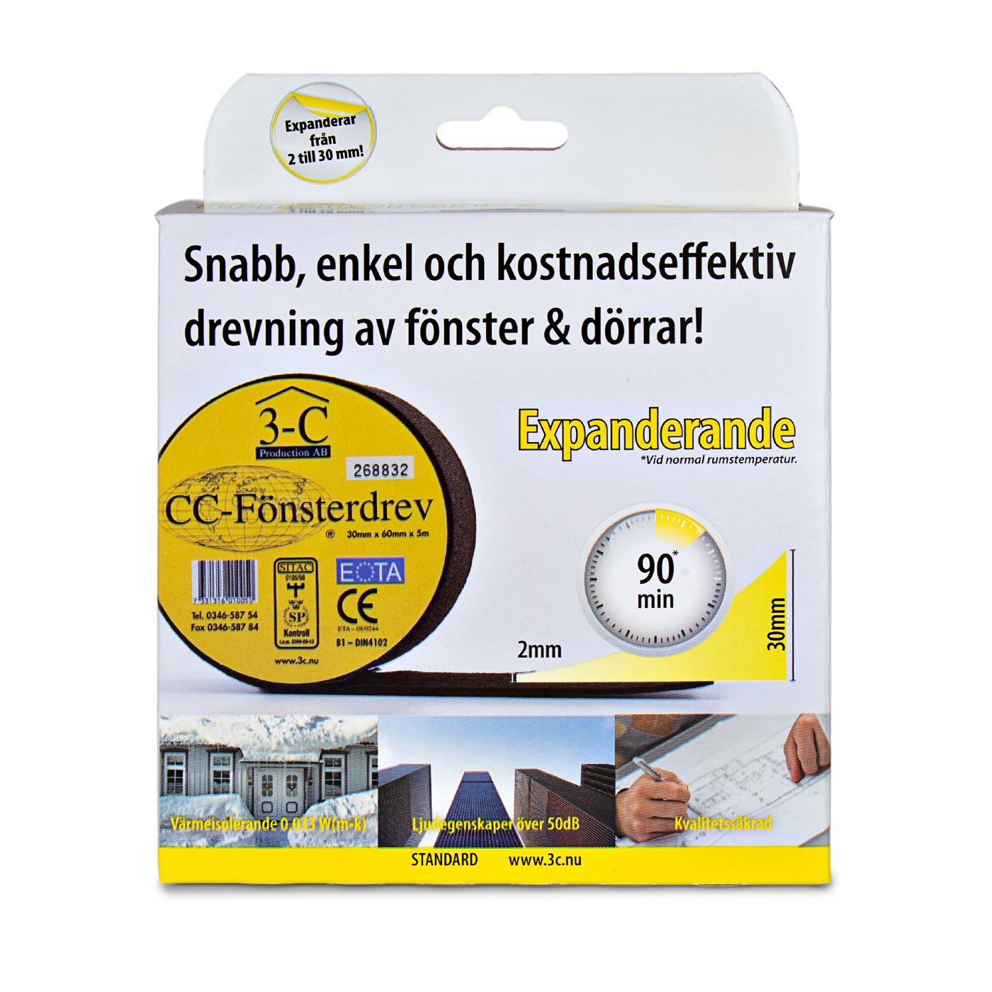 Window expanding foam tape standard ETAB 61005