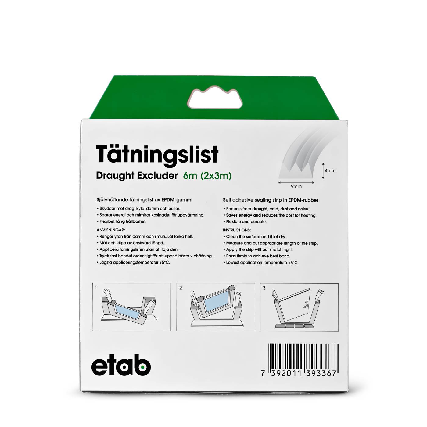 Sealing strip E-profile ETAB 193630