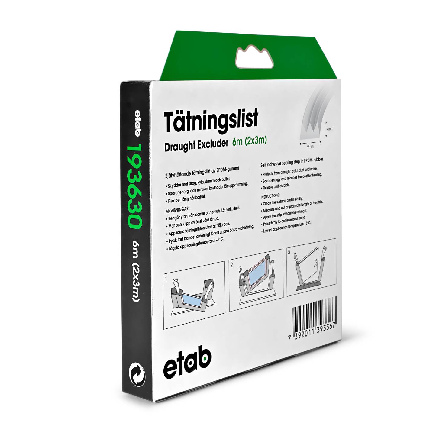 Sealing strip E-profile ETAB 193630