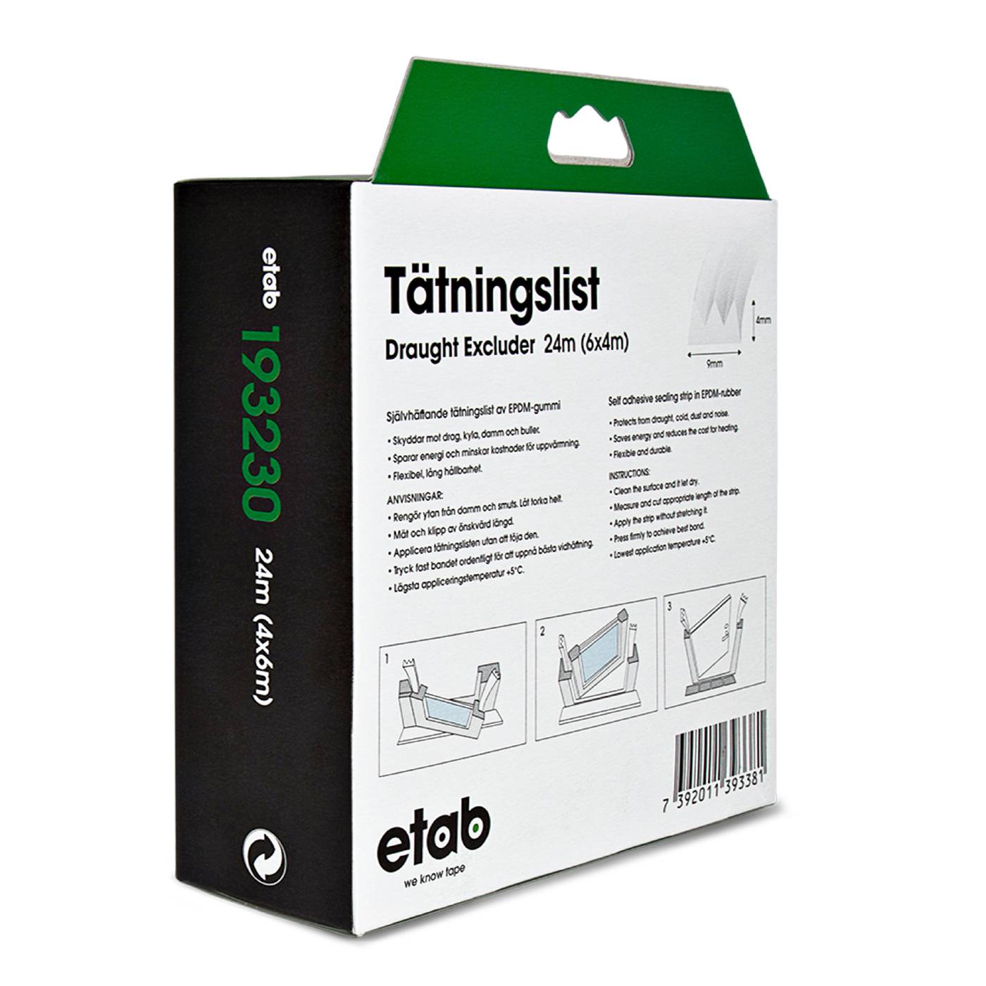 Sealing strip E-profile ETAB 193230
