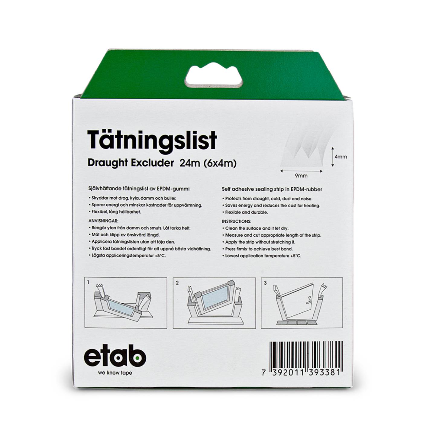 Sealing strip E-profile ETAB 193230