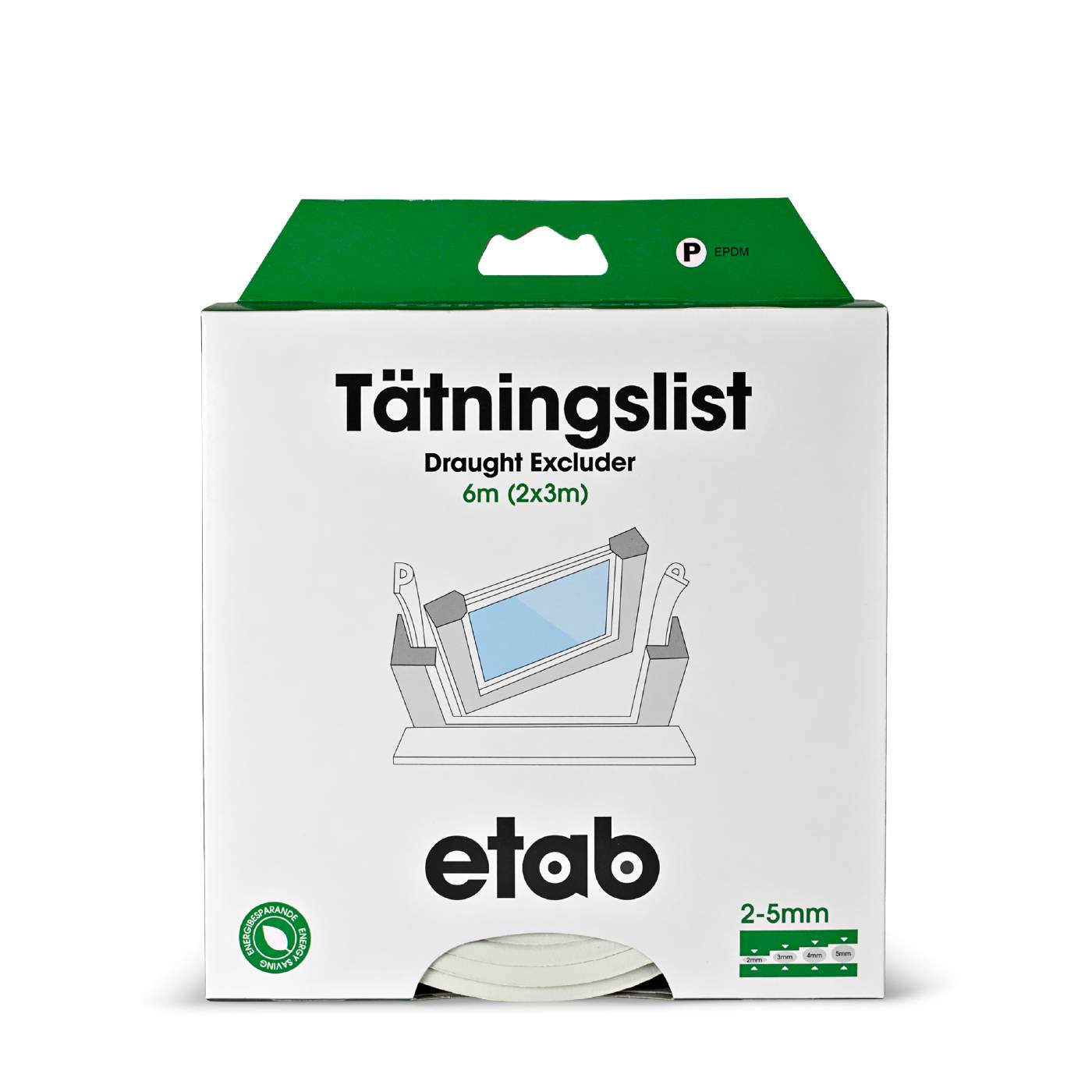 Sealing strip P-profile ETAB 194630