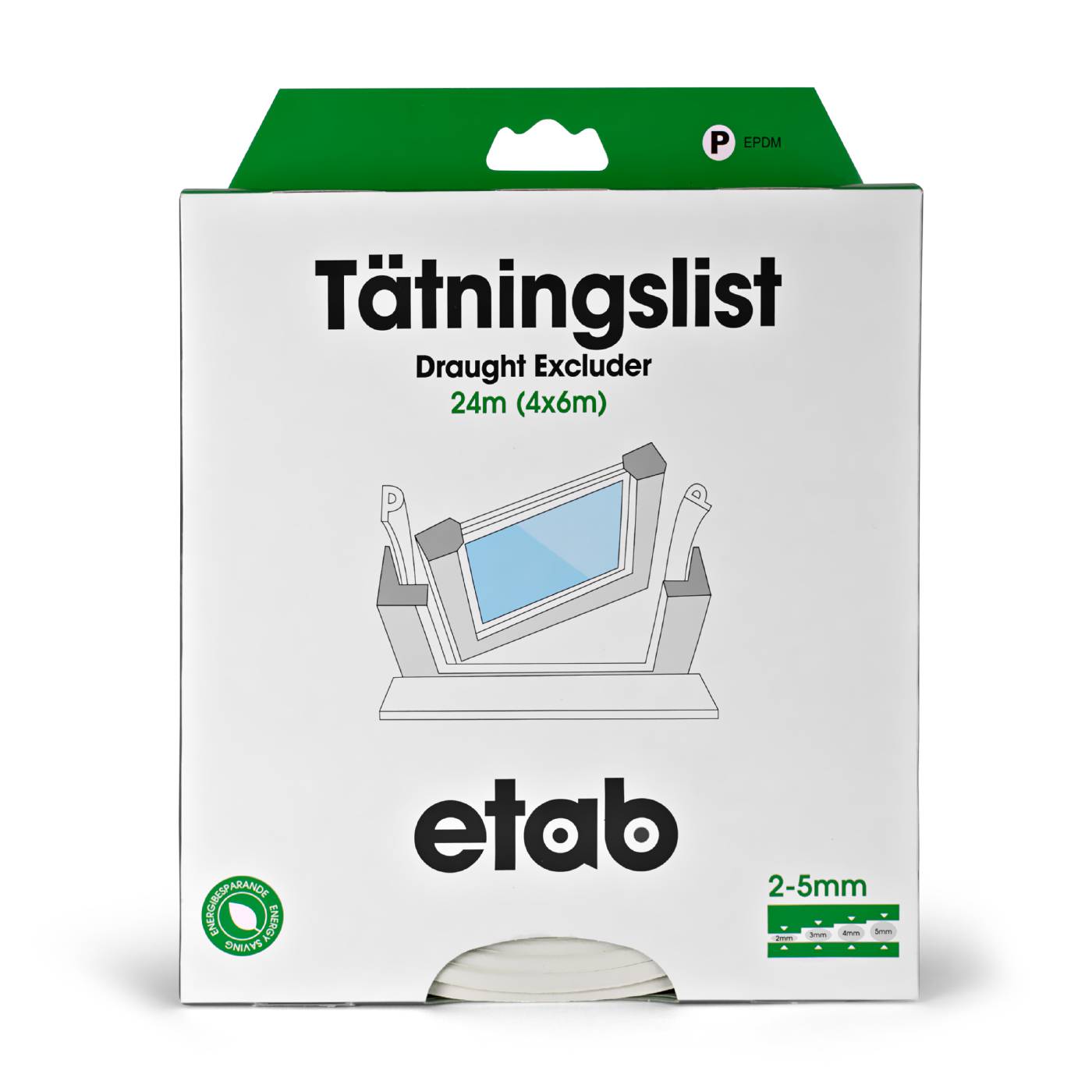 Sealing strip P-profile ETAB 194230