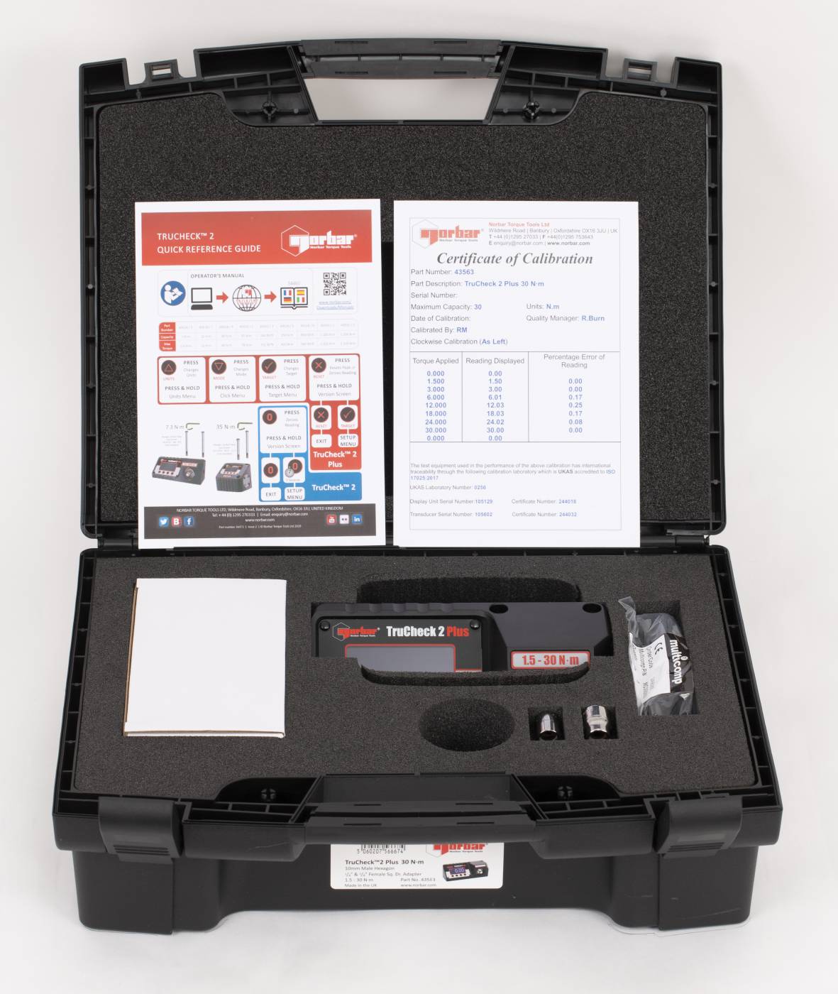 Torque tester Norbar TruCheck™ 2 Plus