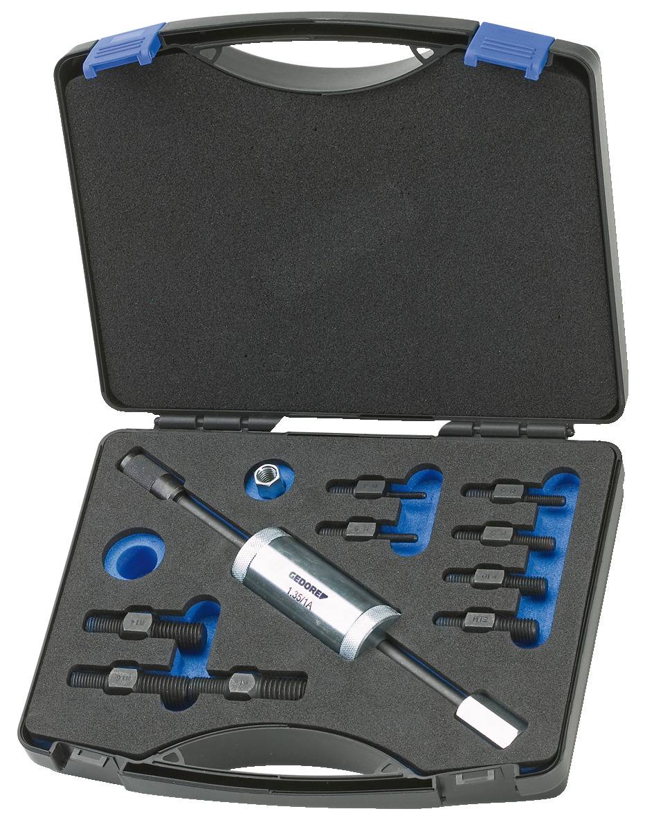 Thread adaptor set with sliding hammer Gedore 1.81/K-12