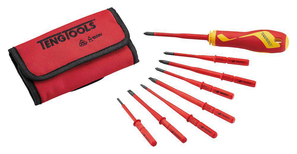 Ruuviavainsarja maks. 1000 voltin töihin. Teng Tools MDV909N
