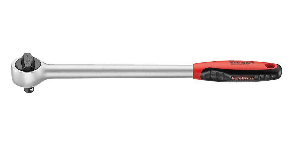 Long ratchet handle with 1/2" square drive. Teng Tools 1400L-1200L