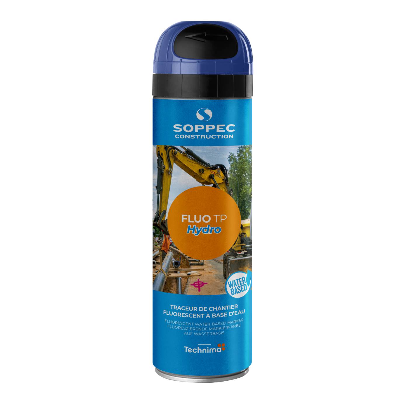 Merkintämaali Soppec Fluo TP hydro 500 ml, fluoresoiva
