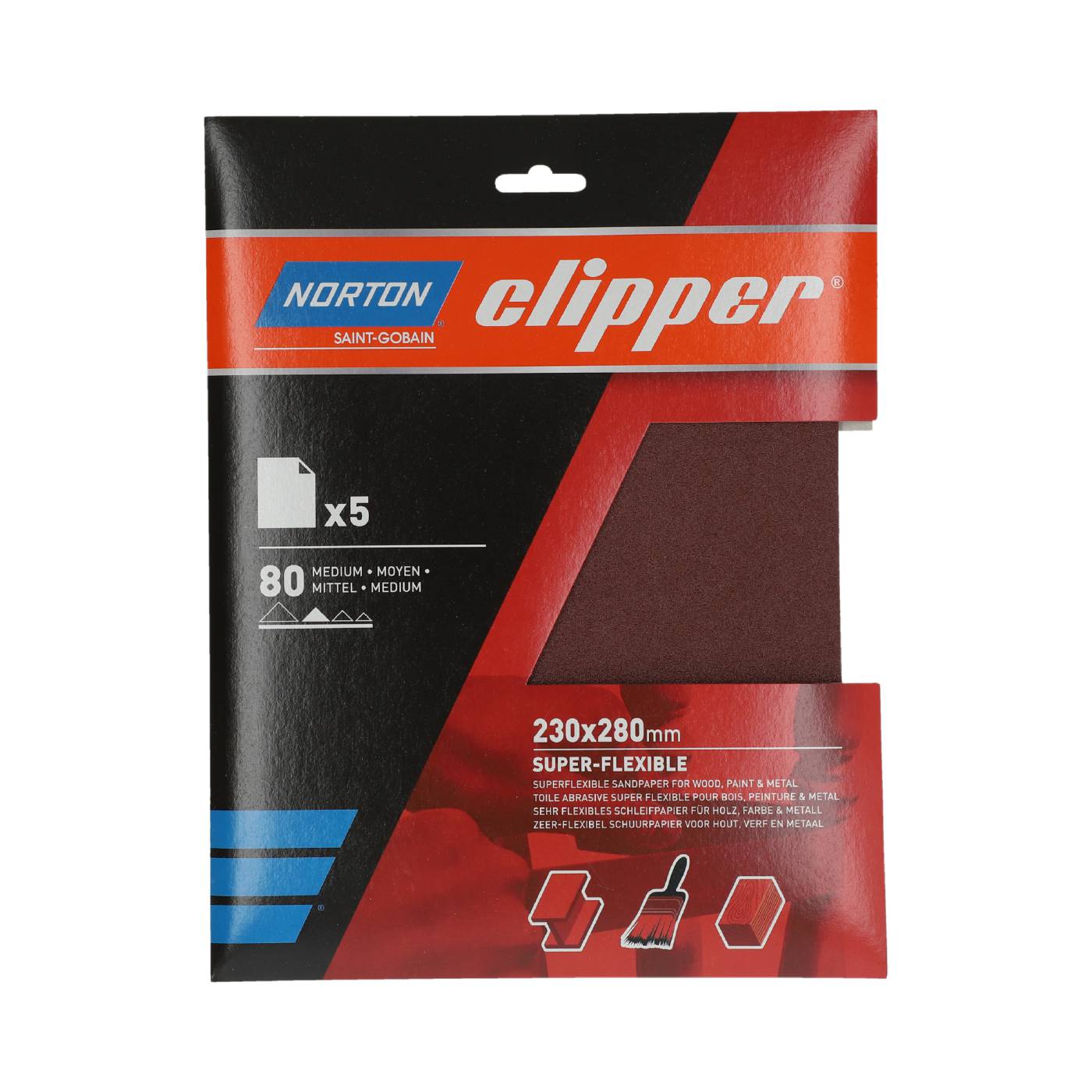 Sanding sheet Clipper 230X280 Flexible
