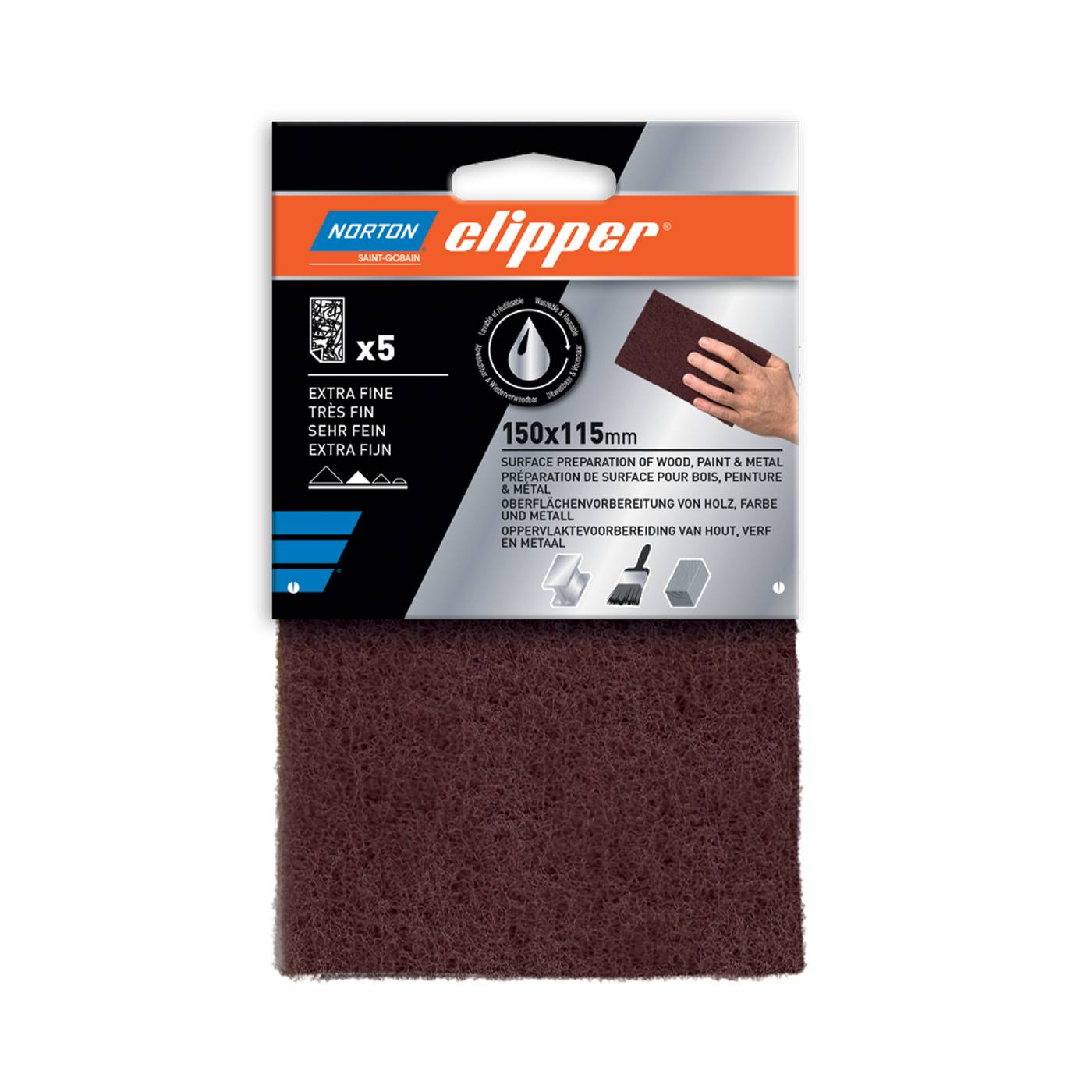 Abrasive nylon sheet Clipper 150X115 SB Norton