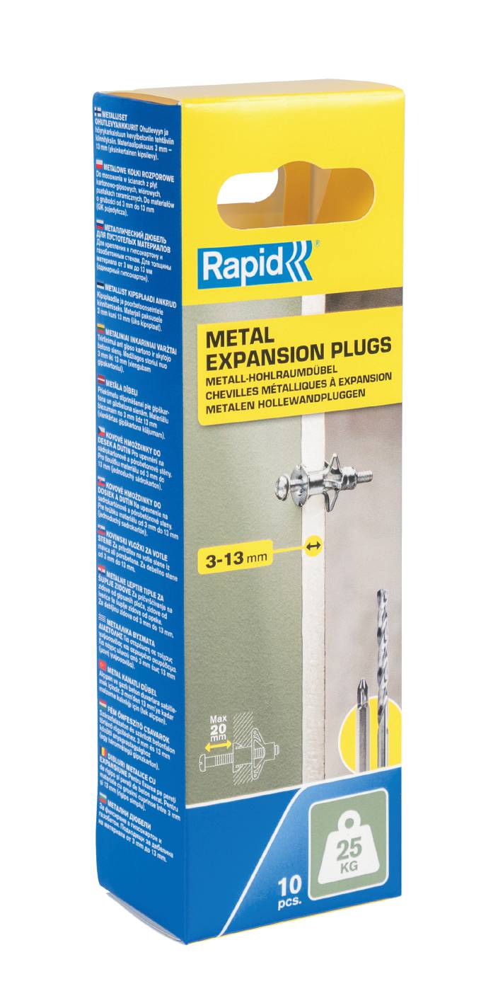 Metal expander for drywall mounting M4 25KG Rapid