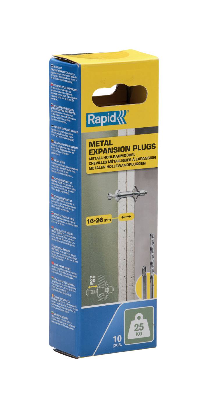 Metal expander for drywall mounting M4 25KG Rapid