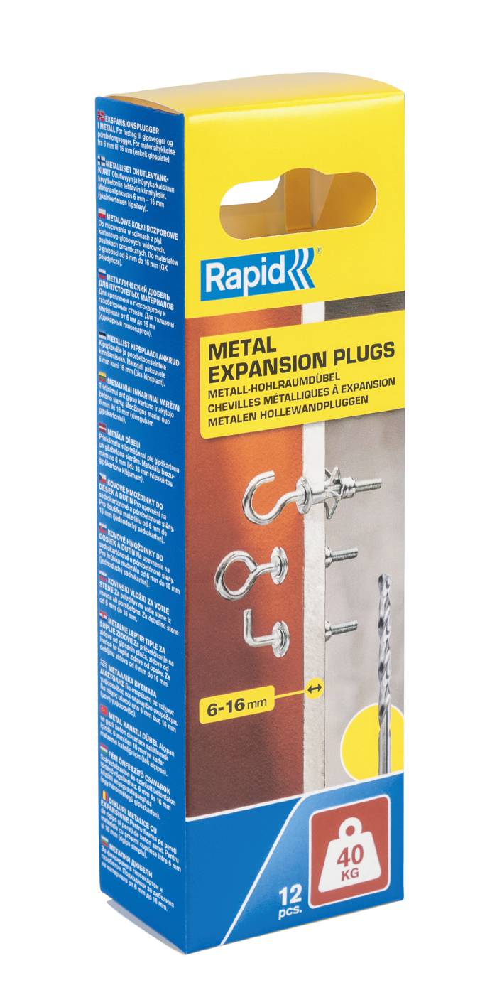 Metal expander for drywall mounting M5 40KG Rapid