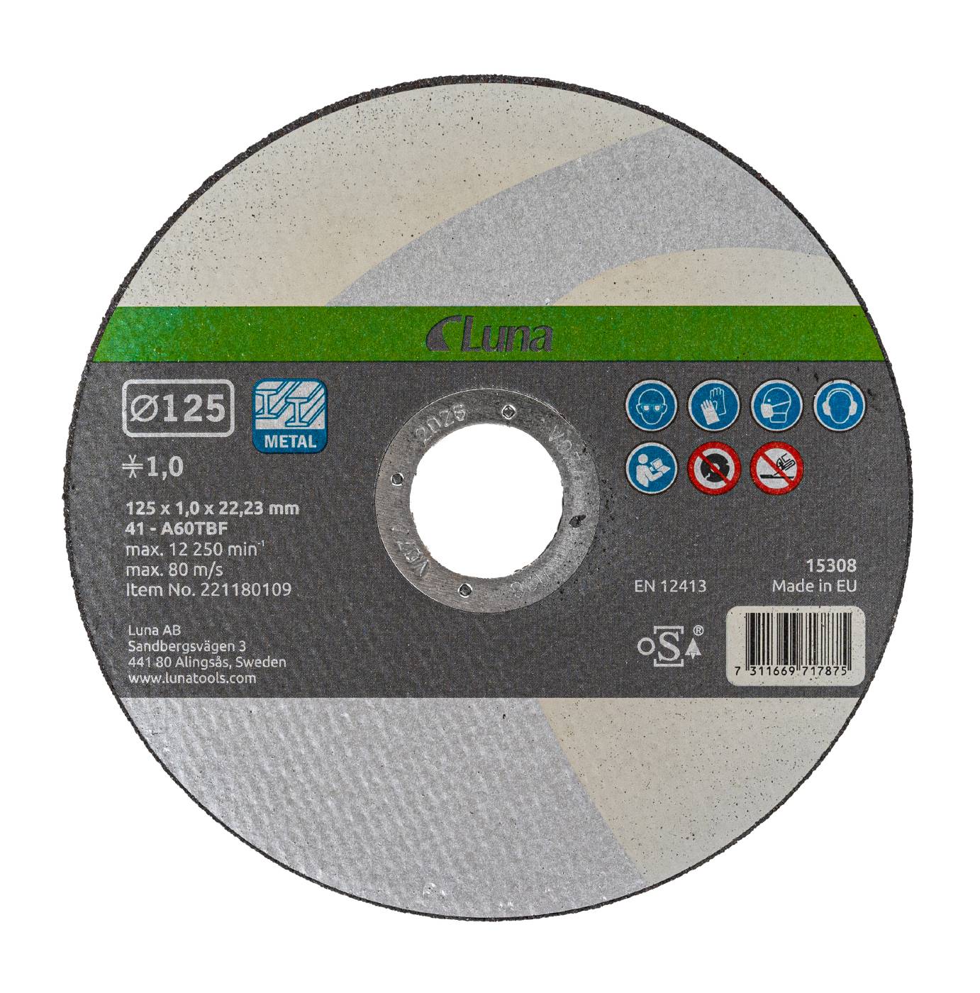 Cut-off wheel Luna for steel