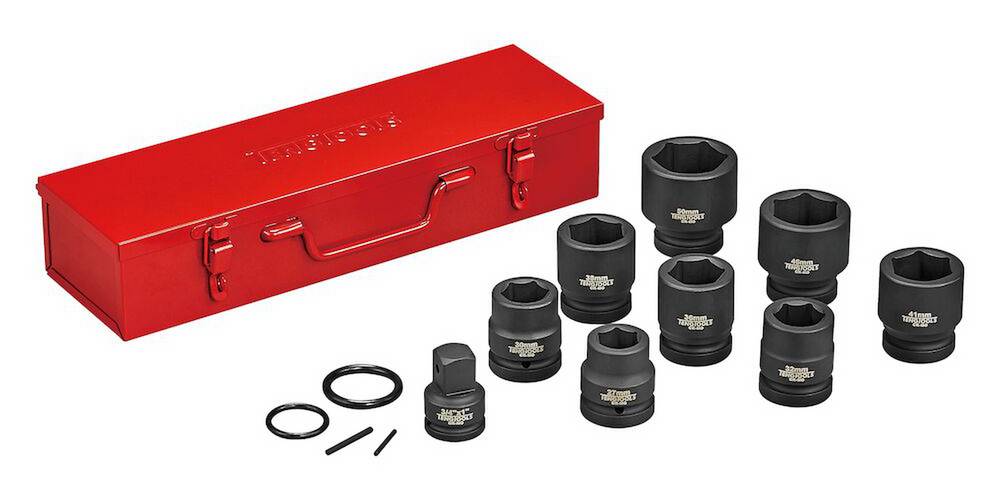 13 piece Impact socket set with 1'' square drive Teng Tools 9113