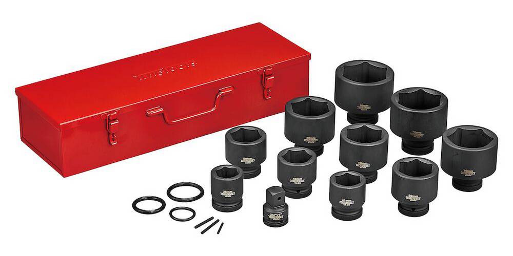 17 piece Impact socket set with 1'' square drive Teng Tools 9117