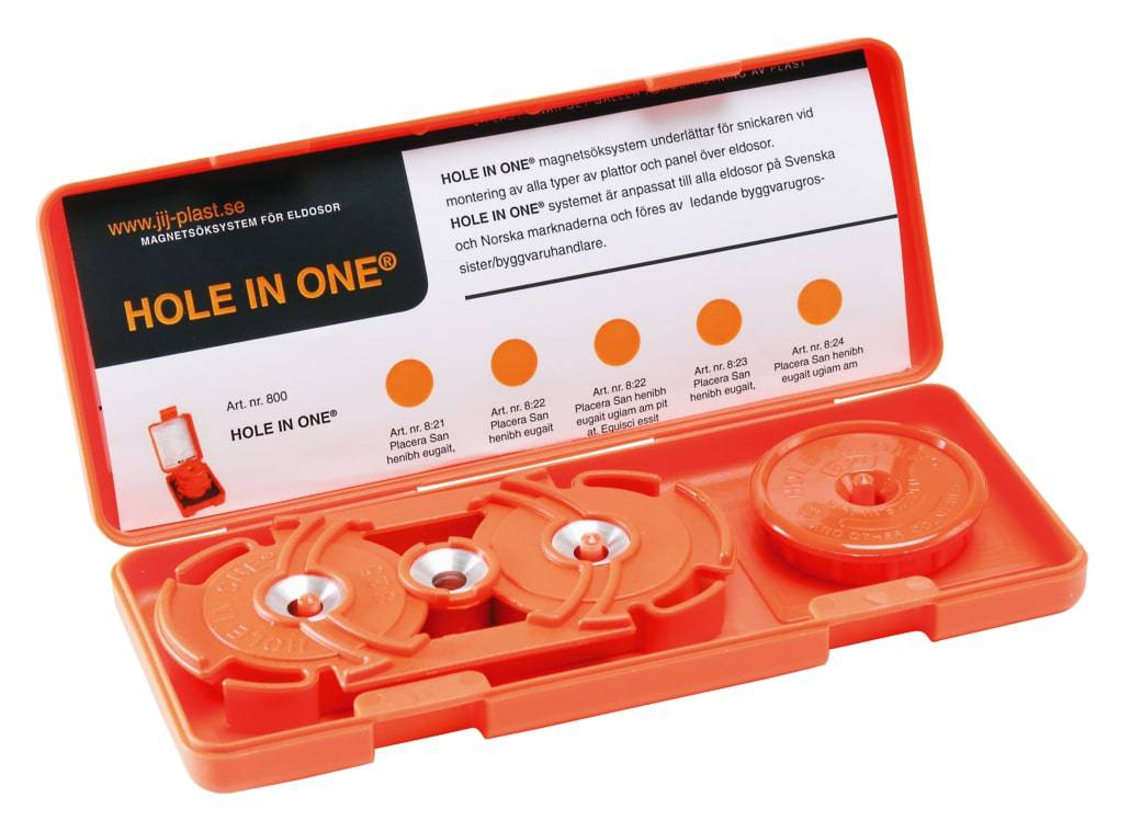 Magnetic centering device Hole-in-one 2004 for double gang box