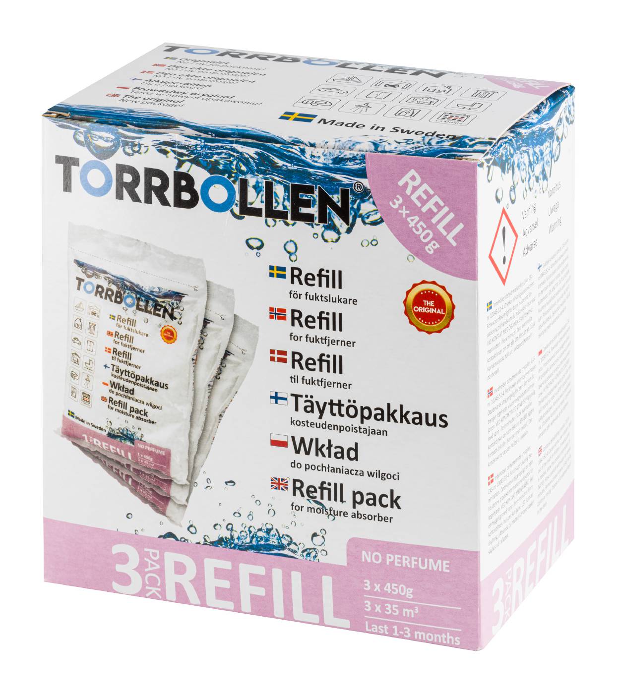Täyttöpakkaus kosteudenpoistajaan Torrbollen