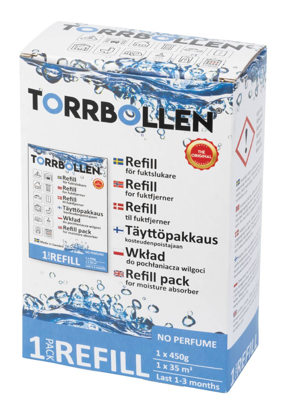 Täyttöpakkaus kosteudenpoistajaan Torrbollen