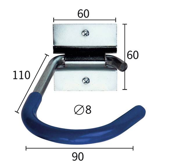 CYKELKROG MILLERS PLASTBELAGT ELFORZINKET 110MMX90MM        