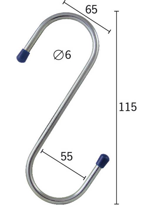 S-KROG MILLERS FORZINKET DIA 6MM 155MM